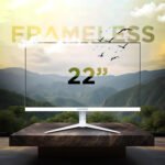 22-Inch Frameless Flat LED Monitor (White, 100Hz) - Image 2