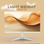 22-Inch Frameless Flat LED Light Weight Monitor (White, 100Hz) - Image 2