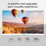 22-Inch Frameless Curve LED Monitor ( White, 100Hz ) - Image 3