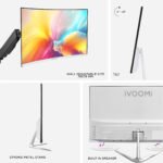 22-Inch Frameless Curve LED Monitor ( White, 100Hz ) - Image 5