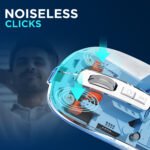 Opaque Blue Wireless Mouse - Image 2