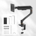Single Desktop Power Arm Black IVST02B - Image 3