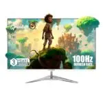 27-Inch Frameless Flat LED Monitor (White, 100Hz)