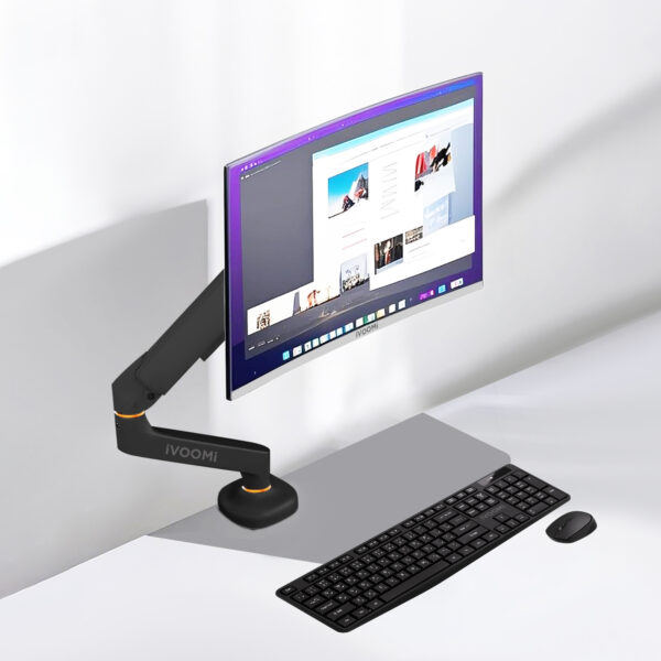 Monitor 24" Frameless Curve + Monitor Arm + Spice Combo