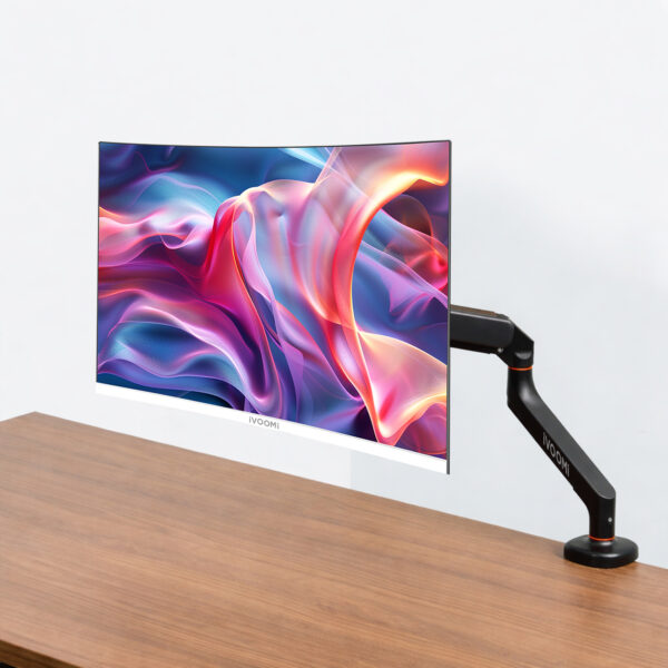Monitor 27" Frameless Curve + Monitor Arm