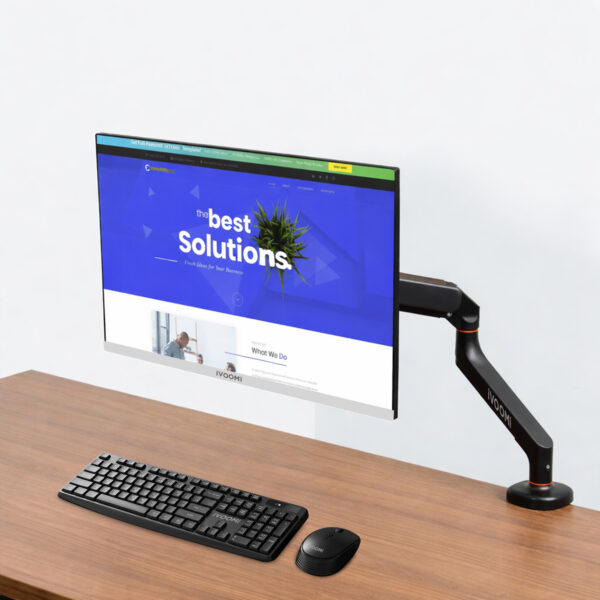 Monitor 27" Frameless Flat + Monitor Arm + Spice Combo