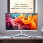22-Inch Frameless Curve LED Monitor ( White, 100Hz ) - Image 6