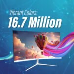 24-Inch Frameless Curved LED Monitor (White, 120Hz) - Image 6