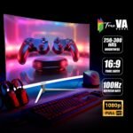 27-Inch Frameless Curved LED Monitor (White, 100Hz) - Image 3