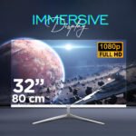 32-Inch Frameless Flat Monitor (White, 100Hz) - Image 4
