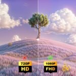 22-Inch Frameless Flat LED Light Weight Monitor (White, 100Hz) - Image 3