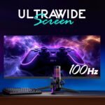 29-Inch Frameless Flat Ultrawide Monitor (Black, 100Hz) - Image 2