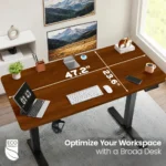 Eco-Friendly Walnut Desk Workspace