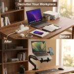 Lappy Duo (Laptop + Magnetic Mobile Holder) Stand - Image 2