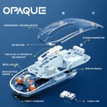 Opaque Blue Wireless Mouse - Image 4