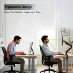 Single Desktop Power Arm Black-ivoomi3