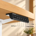 White Stand Sit-Stand Desk Control Panel