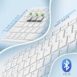 Zoox White Wireless Keyboard & Mouse Combo - Image 3